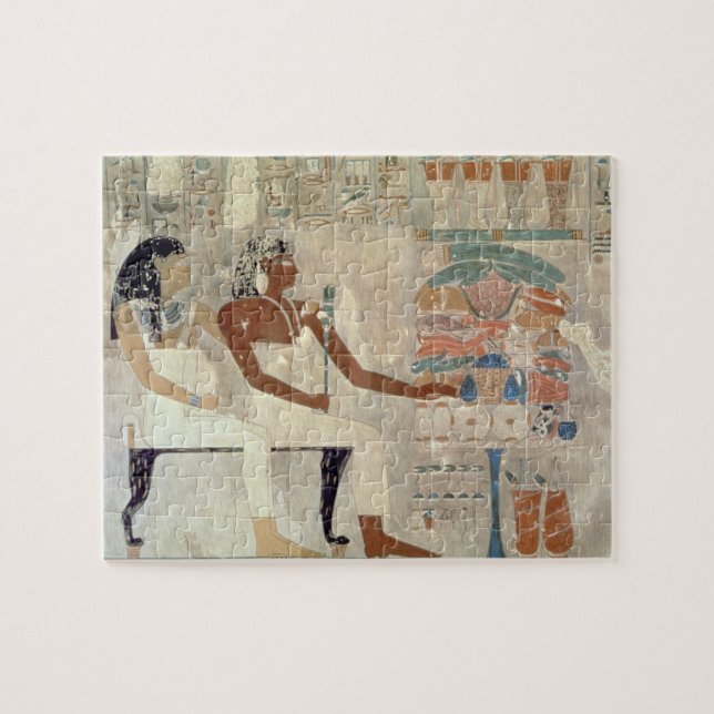Quebra-cabeça Pintura de parede do túmulo de Rekhmire, Thebes, d (Horizontal)