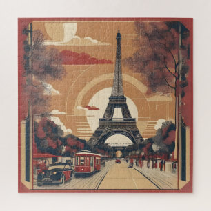 Quebra-cabeça Pintura de Paris Vintage