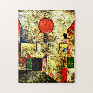 Quebra-cabeça pintura de Paul Klee, Balão Vermelho,
