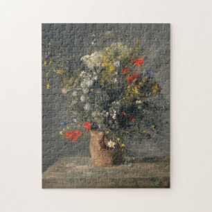 Quebra-cabeça Pintura de Pierre Auguste Renoir, flores em um
