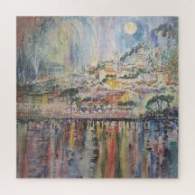 Pintura de rua Itália Faux Canvas Impressão