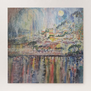Quebra-cabeça Pintura de rua Itália Faux Canvas Impressão