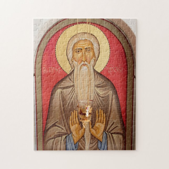 Quebra-cabeça Pintura de um Santo Idoso (Vertical)