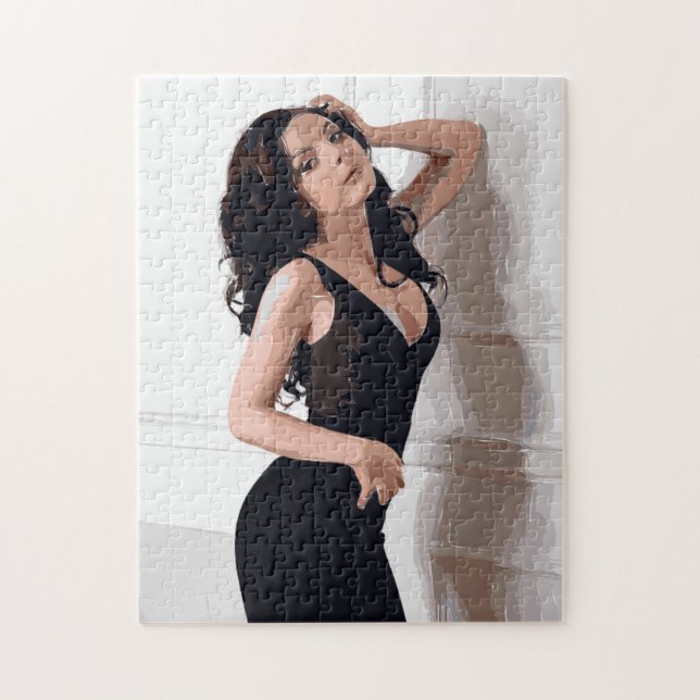 QUEBRA-CABEÇA PINTURA DE UMA MULHER (Vertical)