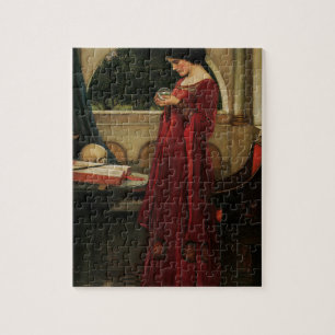 Quebra-cabeça Pintura de Waterhouse da Mulher Cristal Ball