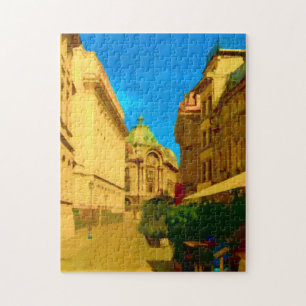 Quebra-cabeça Pintura digital em Bucareste City