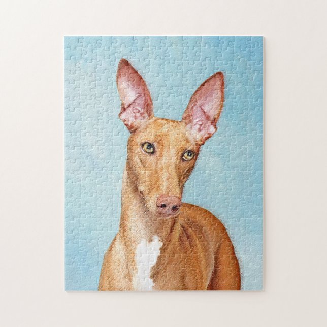 Quebra-cabeça Pintura do Cão Faraó - Arte Original de Cachorro F (Vertical)