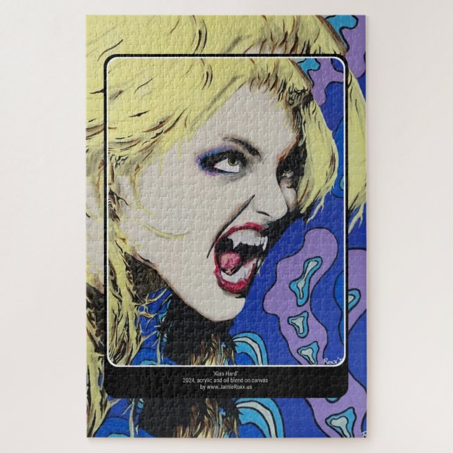 Quebra-cabeça Pintura do "Duro de Beijo" numa (Vertical)