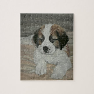 Quebra-cabeça Pintura do filhote de cachorro de St Bernard