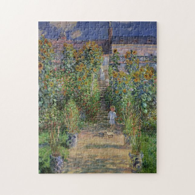 Quebra-cabeça Pintura do Jardim de Monet por Claude Monet (Vertical)