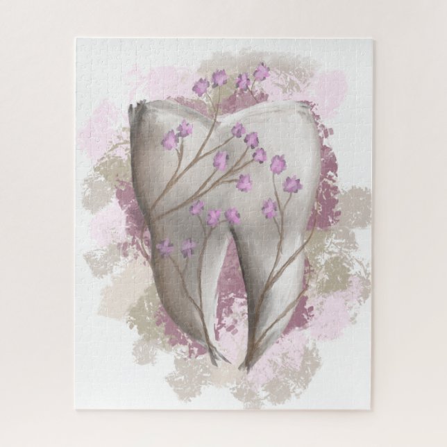 Quebra-cabeça Pintura dos dentes. Dentista, Dentista, Odontologi (Vertical)