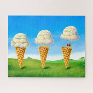 Quebra-cabeça Pintura em acrílico com balão de ar Sorvete