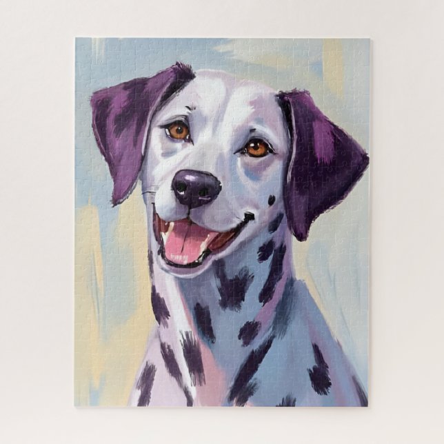 Quebra-cabeça Pintura em Aquarela de Cachorro Dalmata (Vertical)
