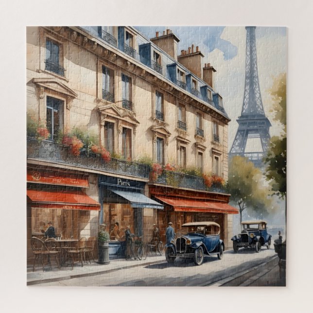 Quebra-cabeça Pintura em aquarela de Paris (Vertical)