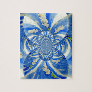 Quebra-cabeça Pintura em forma de água, Nuvens Mandala