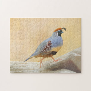 Quebra-cabeça Pintura em Quail de Gambrel — Arte original sobre