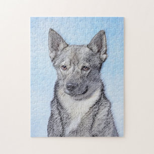 Quebra-cabeça Pintura em Vallhund, na Suécia - Arte Cachorro Ori