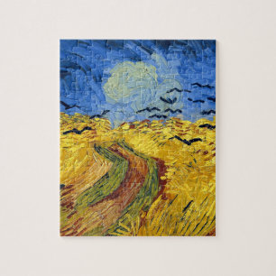 Quebra-cabeça Pintura impressionista Campos de Trigo de Van Gogh