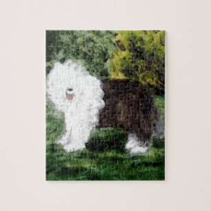 Quebra-cabeça Pintura inglesa velha do Sheepdog