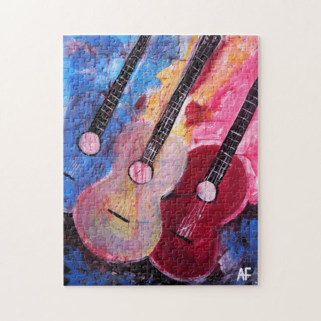 Quebra-cabeça Pintura Jamming be Goode de Alfred Fox (Vertical)