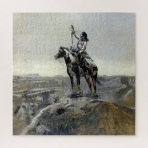 Quebra-cabeça Pintura Ocidental “Guerra” de Charles M Russell