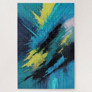 Quebra-cabeça Pintura orgânica abstrato