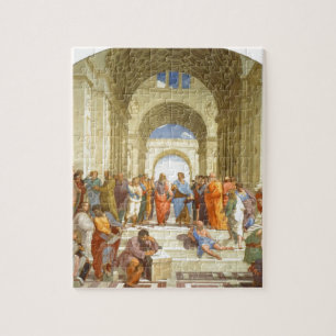 Quebra-cabeça Pintura original "A escola de Atenas" de Raffaello