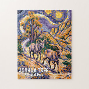 Quebra-cabeça Pintura Personalizada Vintage de Joshua Tree com O