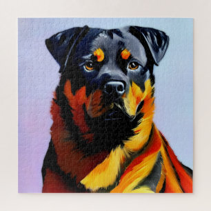 Quebra-cabeça Pintura rottweiler