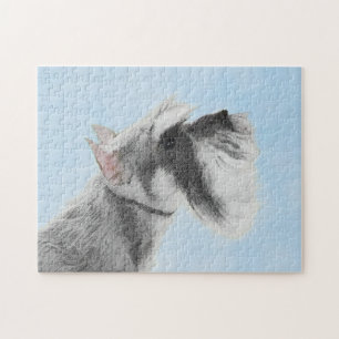 Quebra-cabeça Pintura Schnauzer (Giant, Standard) - Arte Canina