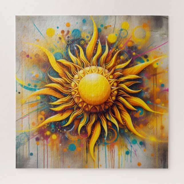 Quebra-cabeça Pintura Solar com Spray (Vertical)