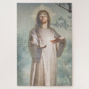 Quebra-cabeça Pintura Vintage do Cristo de Jesus