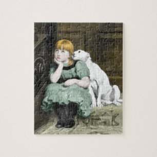 Quebra-cabeça Pintura Vitoriana de Garota Adormecida