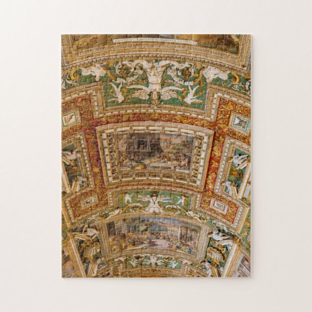 Quebra-cabeça Pinturas no teto na Galeria de Mapas - Vaticano (Vertical)