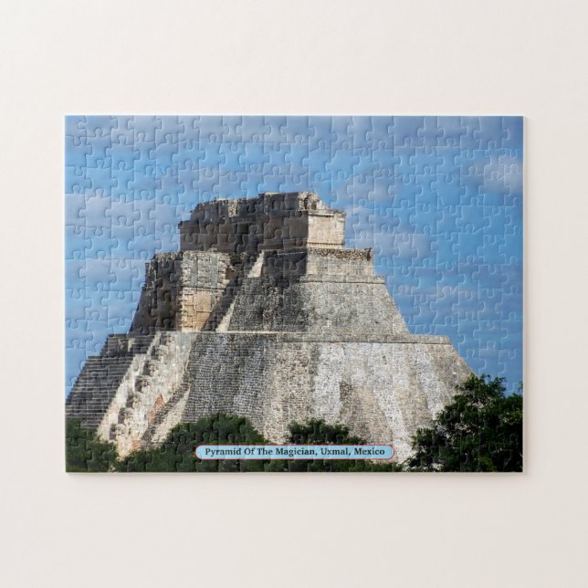 Quebra-cabeça Pirâmide do mágico, Uxmal, México (Horizontal)