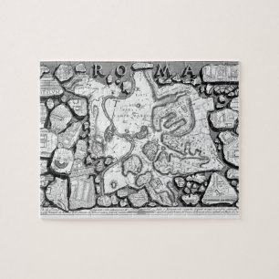 Quebra-cabeça Piranesi-Mapa de Giovanni de Rome&Forma antigo