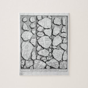 Quebra-cabeça Piranesi-Mapa de Giovanni de Rome&Forma antigo