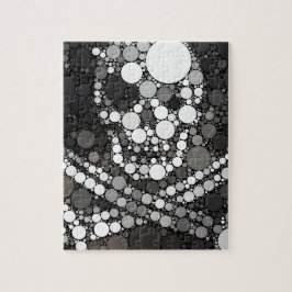 Quebra-cabeça Pirata Branca Preta do Crânio