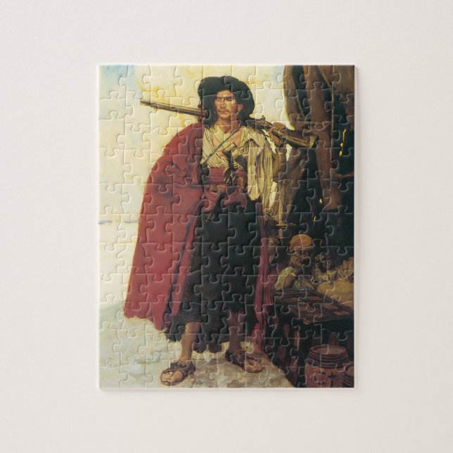 Quebra-cabeça Piratas Antigos Bucaneiro era um camarada pitoresc (Vertical)