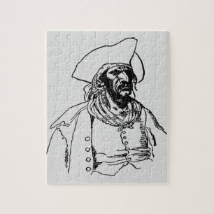 Quebra-cabeça Piratas Vintage, um Esboço de Bucaneiro por Howard
