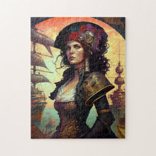 Quebra-cabeça Pirate Woman Fantasy Art