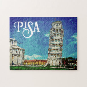 Quebra-cabeça Pisa Itália, Europa - Tinta Colorida