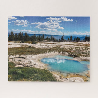 Quebra-cabeça Piscina azul no Yellowstone