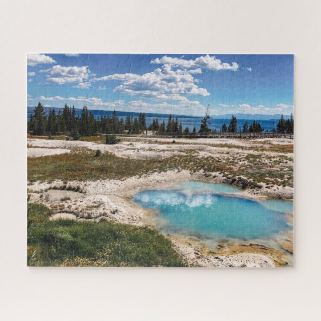 Quebra-cabeça Piscina azul no Yellowstone (Horizontal)