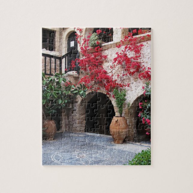 Quebra-cabeça PISCINA de CRETE do pátio da igreja do monastério (Vertical)