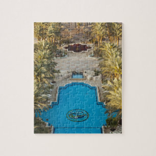 Quebra-cabeça piscina de natação do Hotel Herods Palace, vista