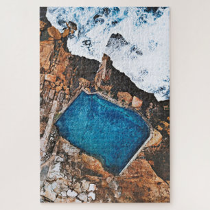 Quebra-cabeça Piscina Mahon Maroubra Beach Sydney Aerial