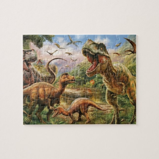 Quebra-cabeça Piso Dinossauros, Piso Trex, Revestimento Trex (Horizontal)