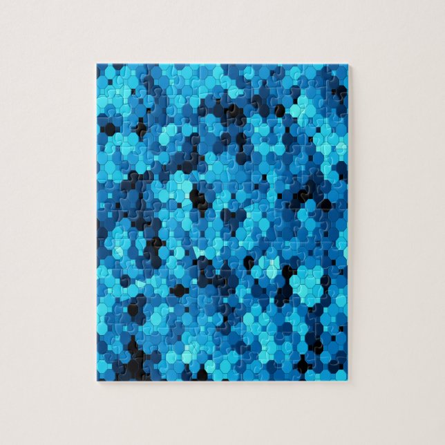 Quebra-cabeça Piso em Azul... (Vertical)