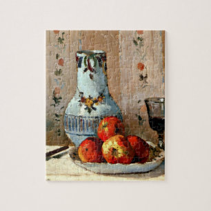 Quebra-cabeça Pissarro - Ainda é vida com maçãs e jarra